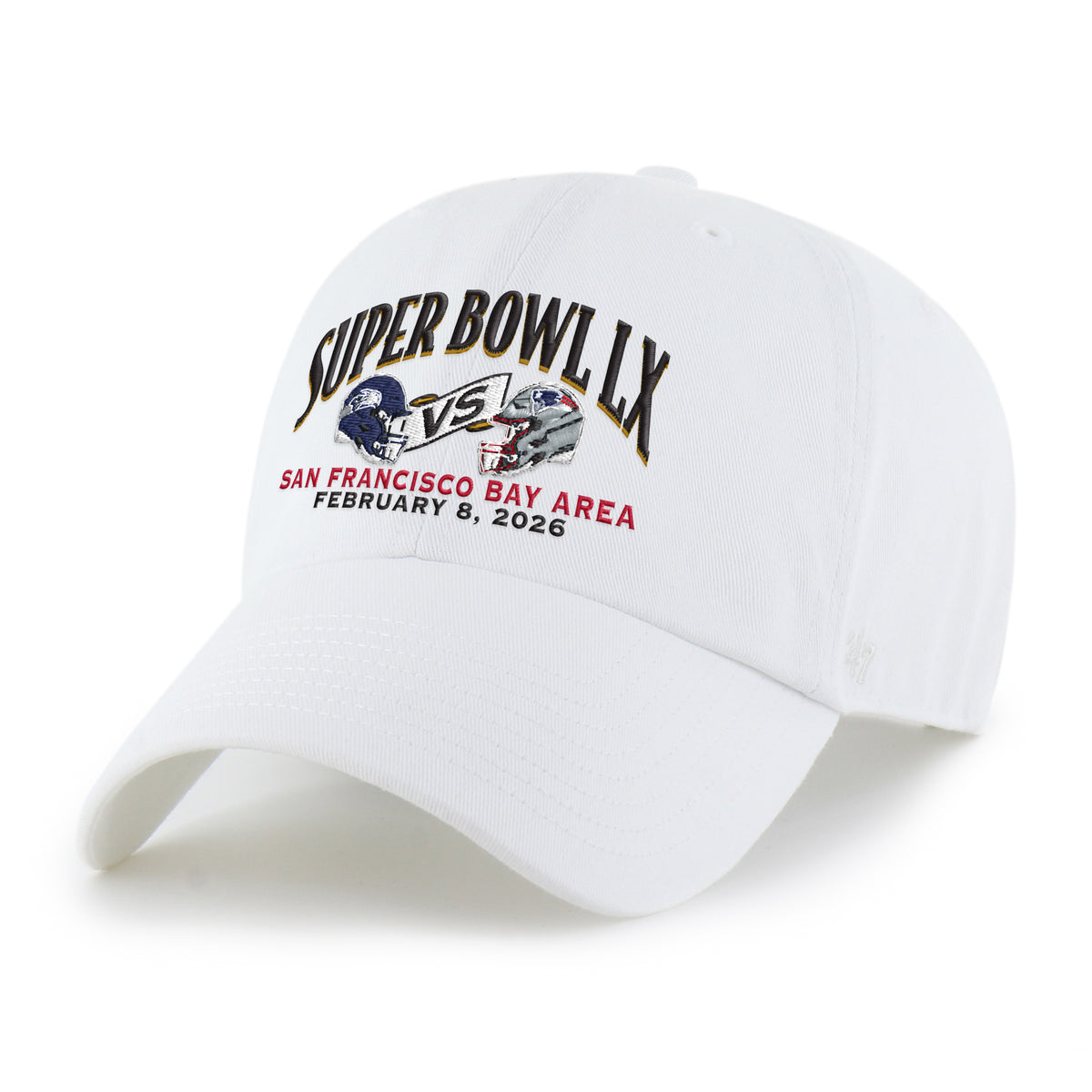 SEATTLE SEAHAWKS VS NEW ENGLAND PATRIOTS SUPER BOWL LX DUELING '47 CLEAN UP