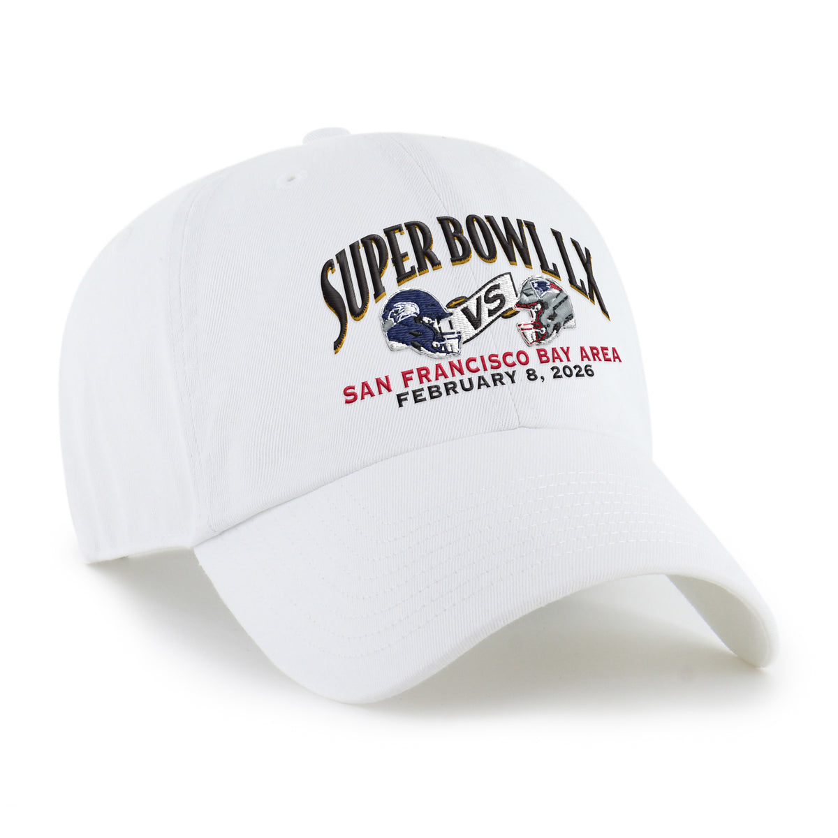 SEATTLE SEAHAWKS VS NEW ENGLAND PATRIOTS SUPER BOWL LX DUELING '47 CLEAN UP