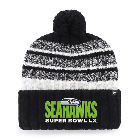SEATTLE SEAHAWKS SUPER BOWL LX TAVERN '47 CUFF KNIT