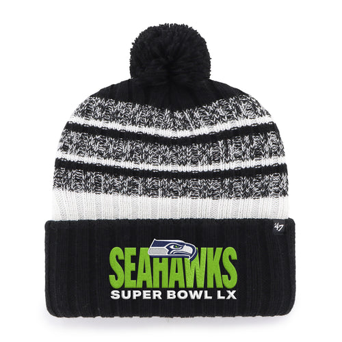 SEATTLE SEAHAWKS SUPER BOWL LX TAVERN '47 CUFF KNIT