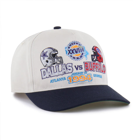 DALLAS COWBOYS X BUFFALO BILLS SUPER BOWL GRIDIRON DUELING ARCH CHAMP '47 HITCH RF RELAXED FIT