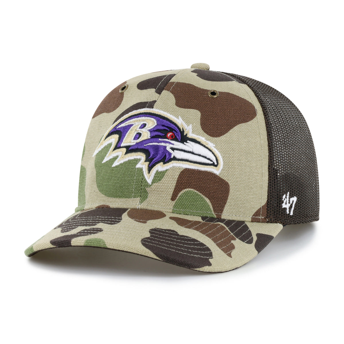 BALTIMORE RAVENS CARHARTT '47 TRUCKER RF RELAXED FIT