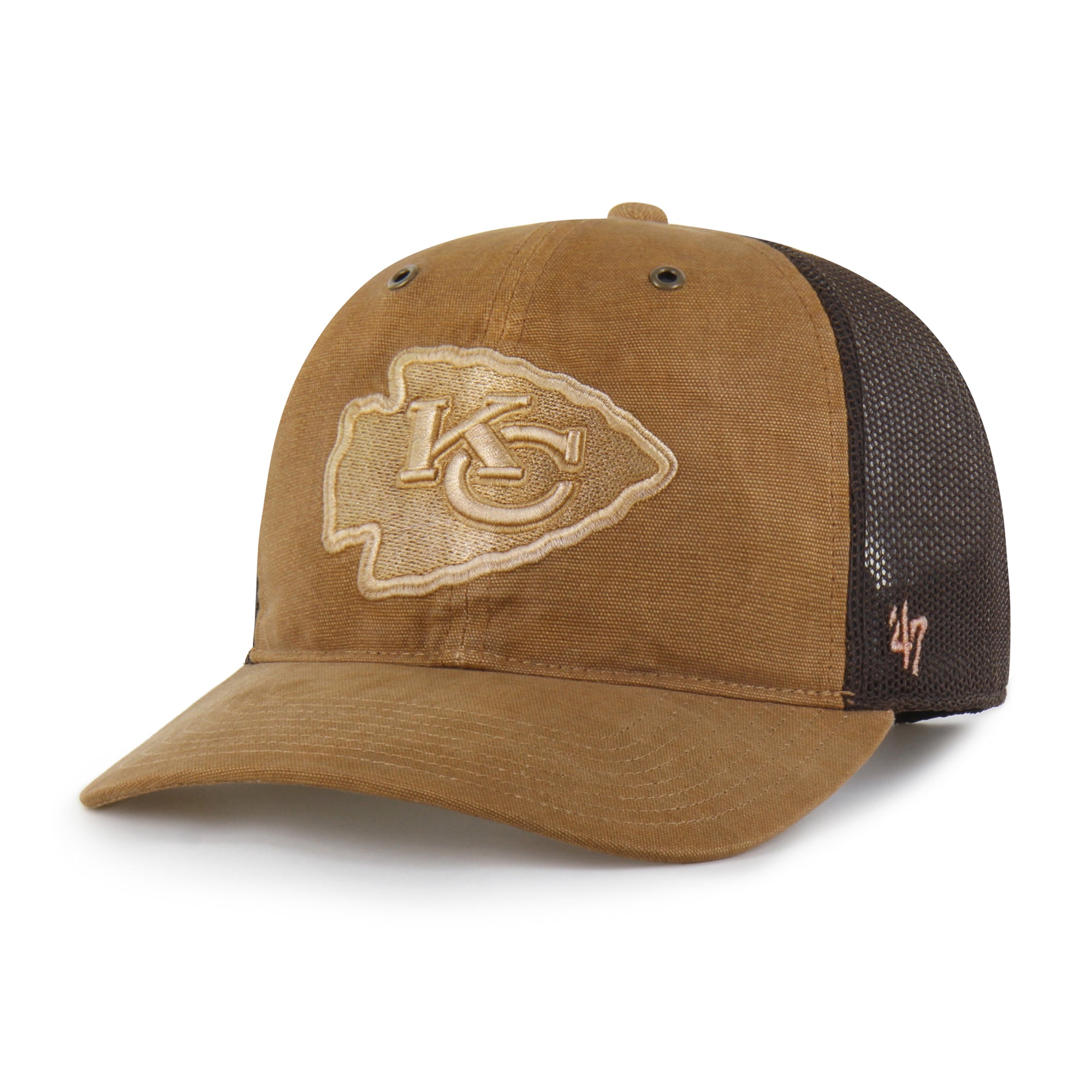 KANSAS CITY CHIEFS CARHARTT DYED '47 TRUCKER RF RELAXED FIT