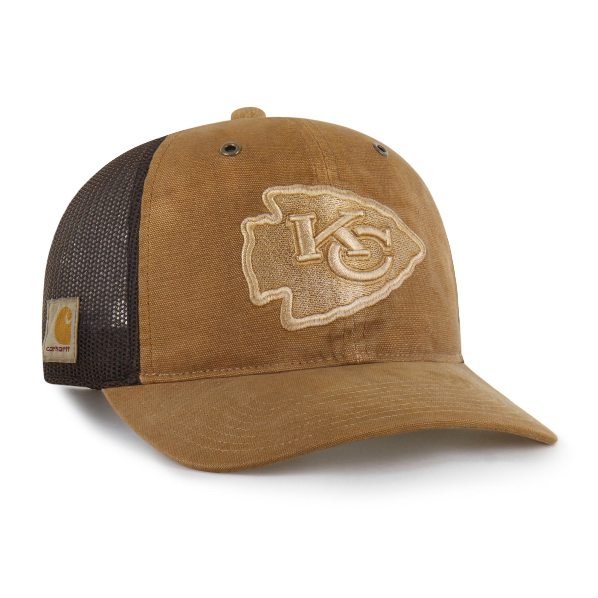 KANSAS CITY CHIEFS CARHARTT DYED '47 TRUCKER RF RELAXED FIT