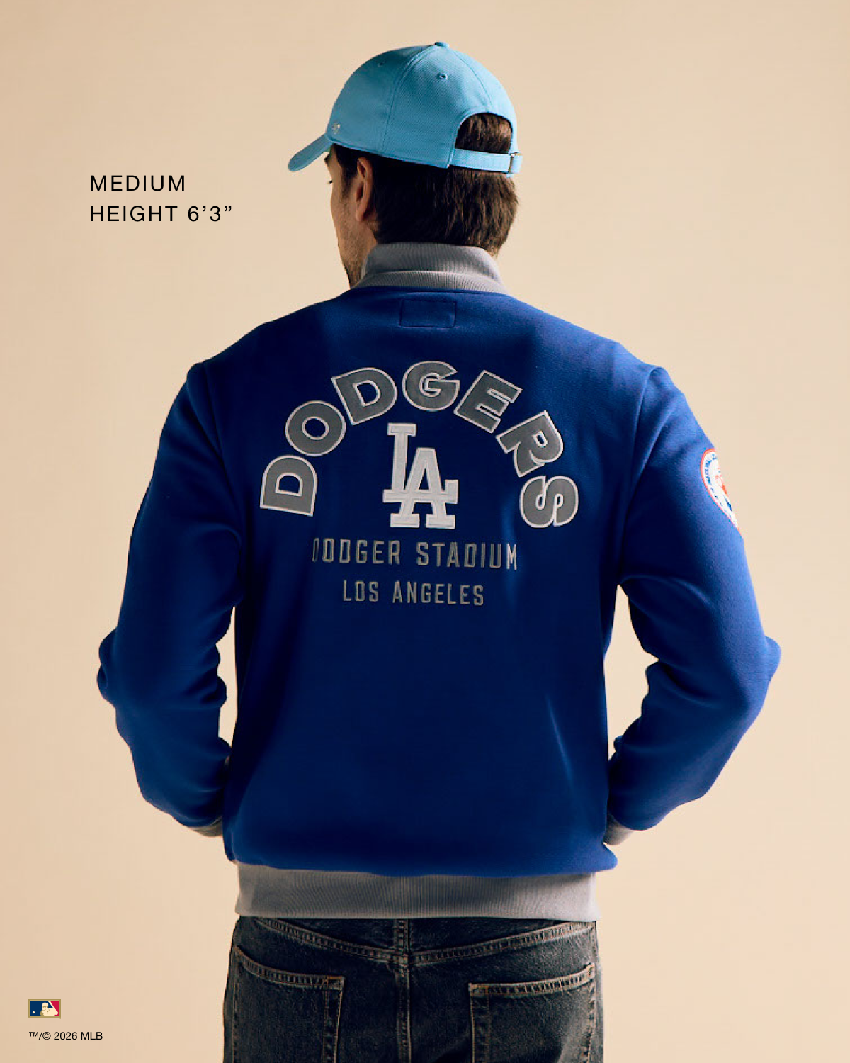'47 MLB トラックジャケット　ドジャース　クーパーズタウン・コレクション LOS ANGELES DODGERS COOPERSTOWN RELIEF PITCHER PIQUE '47 TRACK JACKET