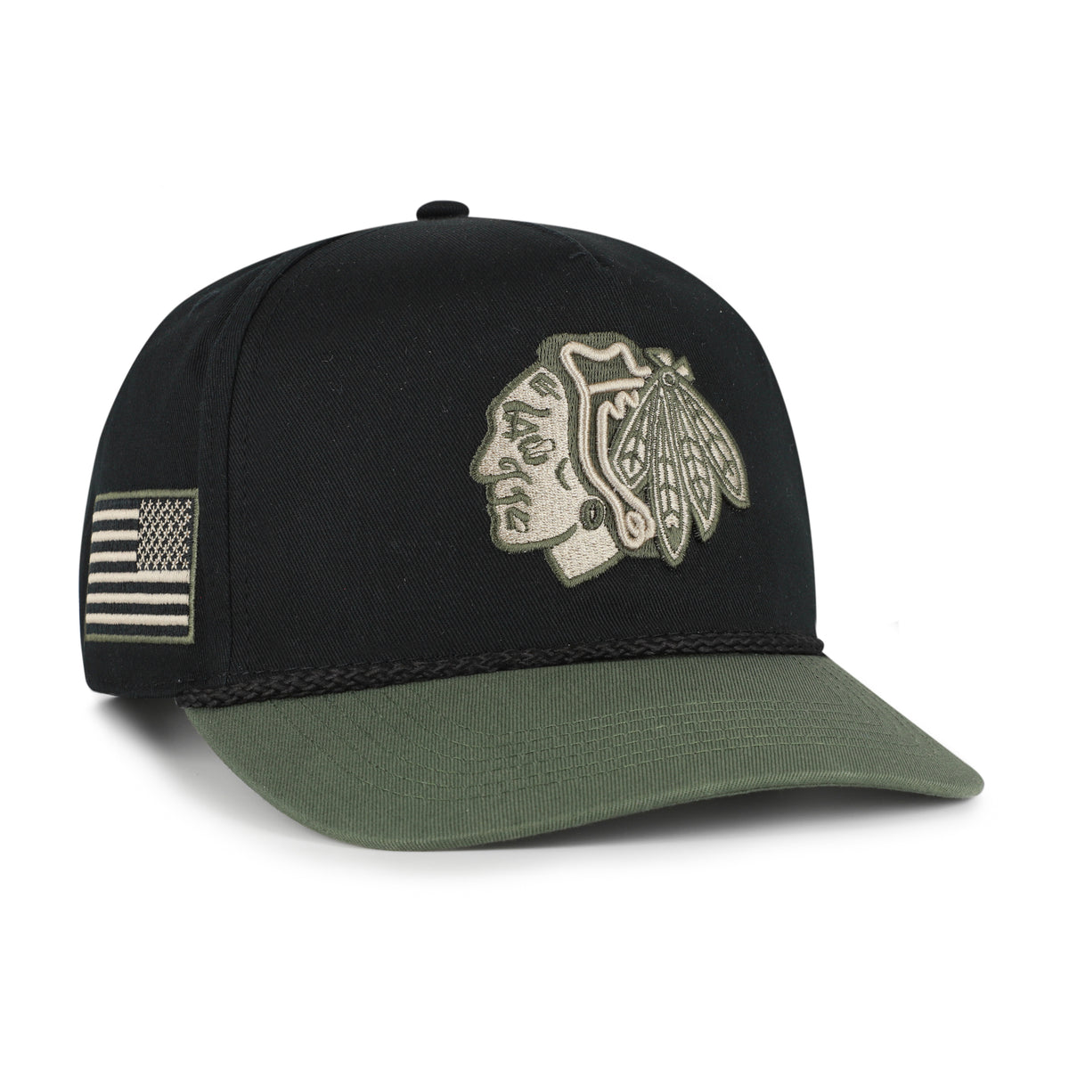 CHICAGO BLACKHAWKS KHAKI ACCENTS '47 HITCH