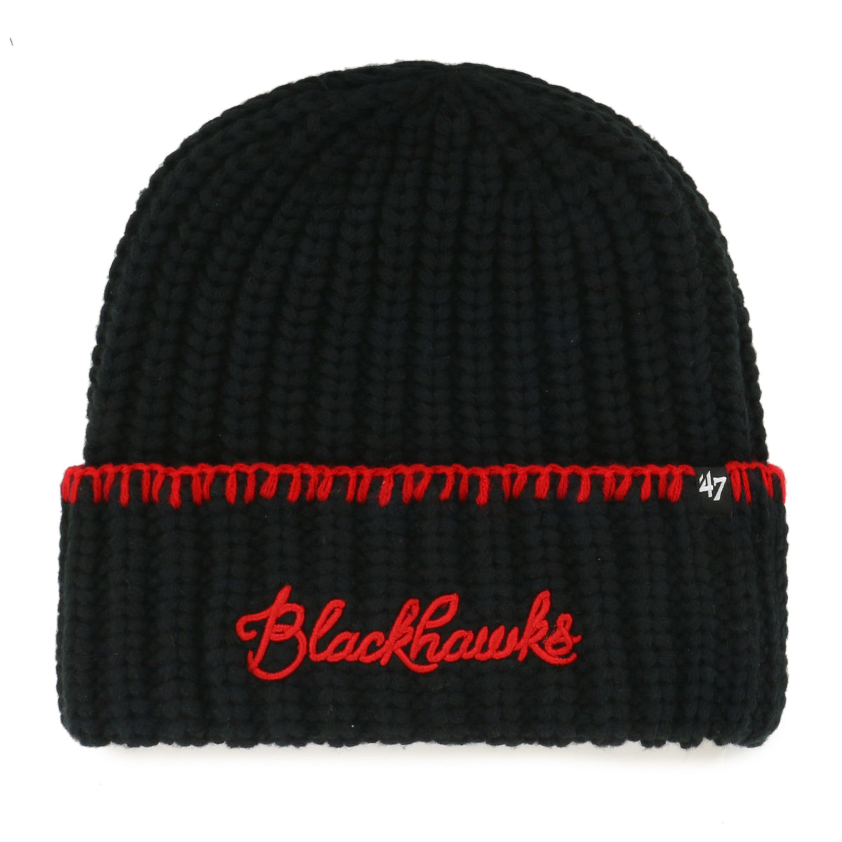 CHICAGO BLACKHAWKS BLANKET STITCH '47 CUFF KNIT