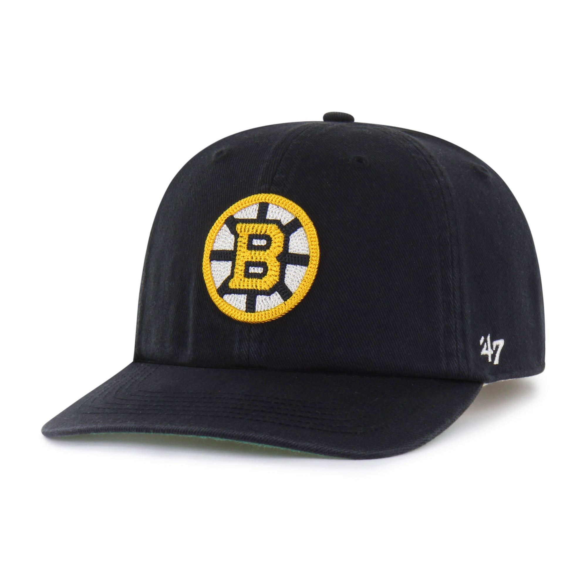 BOSTON BRUINS CHAIN SIDE STITCH '47 CLEAN UP FLAT BRIM