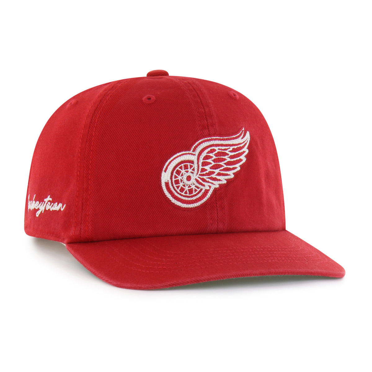 DETROIT RED WINGS CHAIN SIDE STITCH '47 CLEAN UP FLAT BRIM