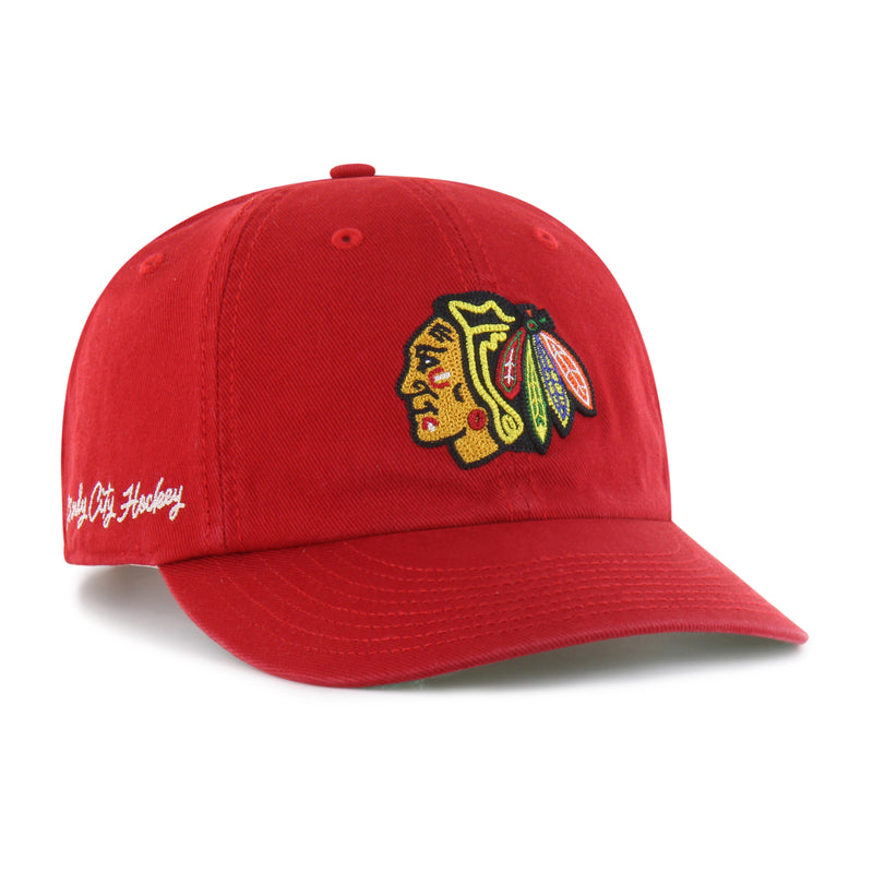 CHICAGO BLACKHAWKS CHAIN SIDE STITCH '47 CLEAN UP ROUND VISOR