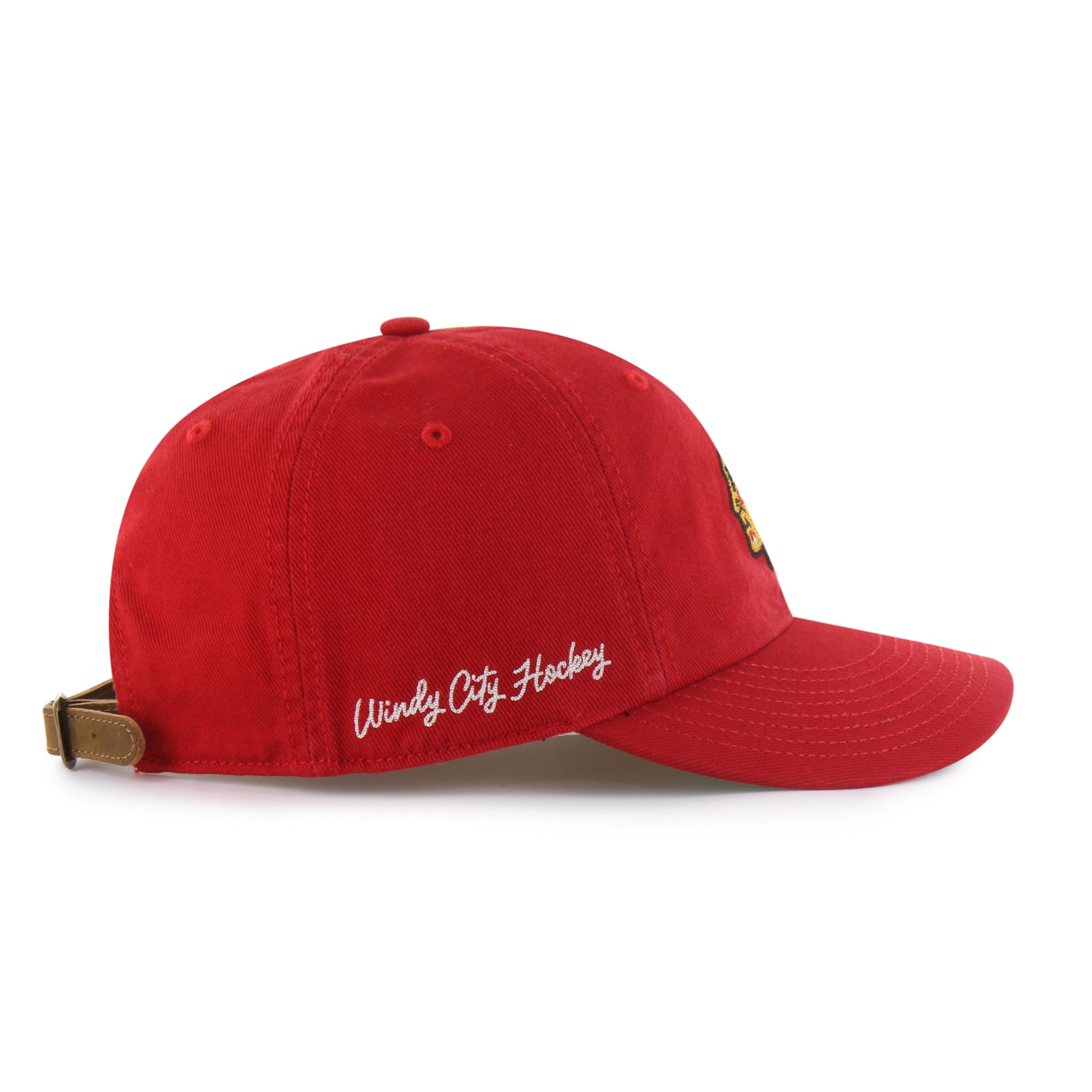 CHICAGO BLACKHAWKS CHAIN SIDE STITCH '47 CLEAN UP ROUND VISOR