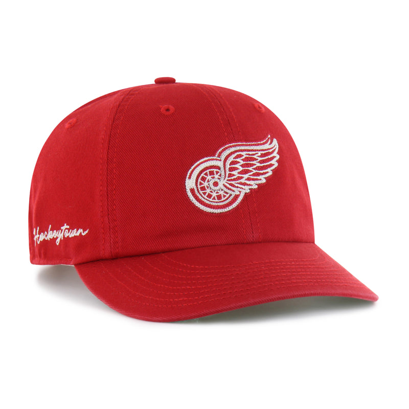 DETROIT RED WINGS CHAIN SIDE STITCH '47 CLEAN UP ROUND VISOR