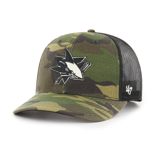 SAN JOSE SHARKS CAMO '47 TRUCKER