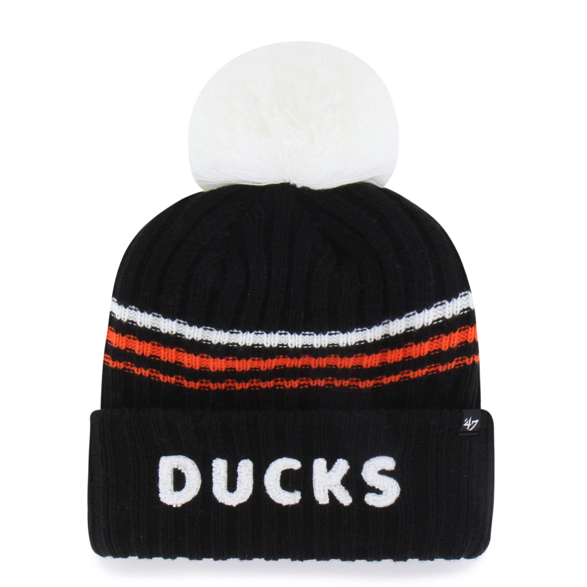 ANAHEIM DUCKS FUZZY SCRIPT '47 CUFF KNIT