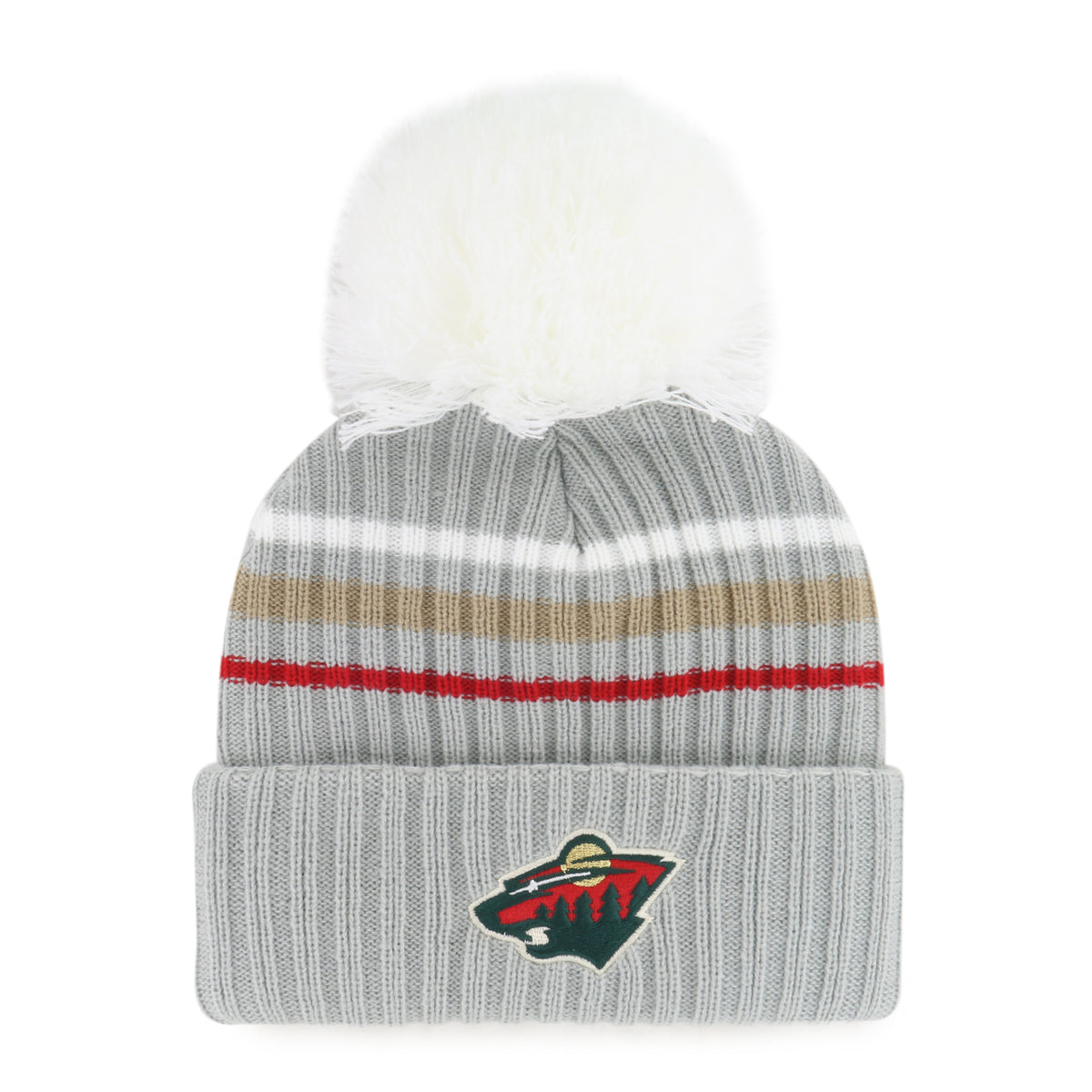 MINNESOTA WILD FUZZY SCRIPT 47 CUFF KNIT