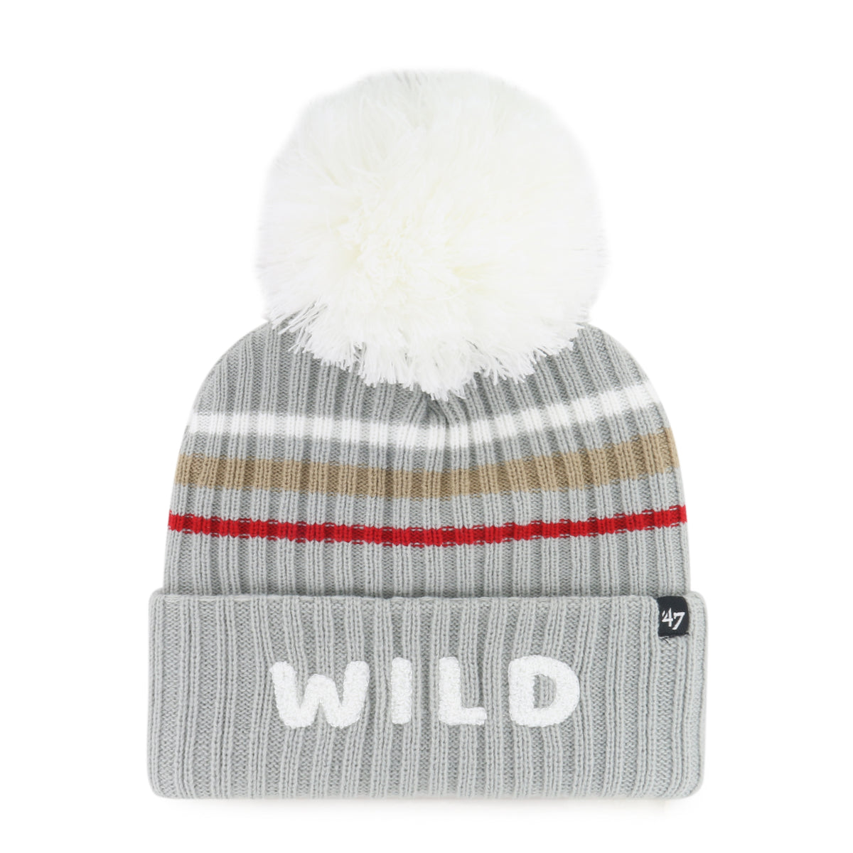 MINNESOTA WILD FUZZY SCRIPT 47 CUFF KNIT