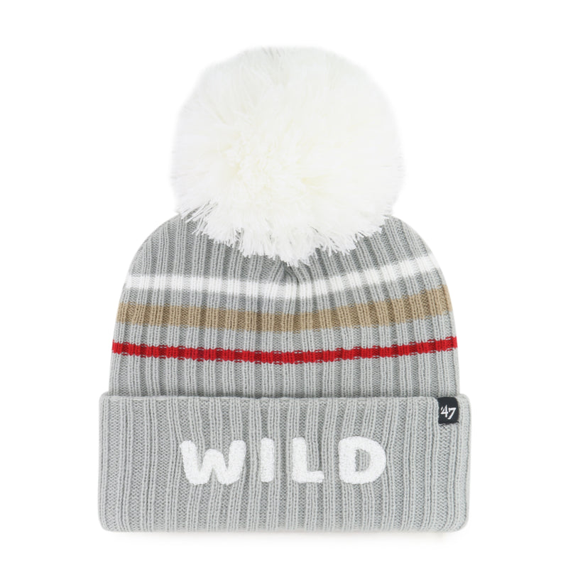 MINNESOTA WILD FUZZY SCRIPT 47 CUFF KNIT