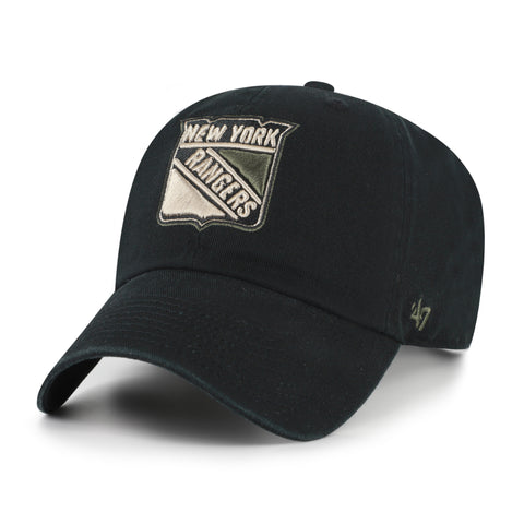 NEW YORK RANGERS KHAKI ACCENTS '47 CLEAN UP