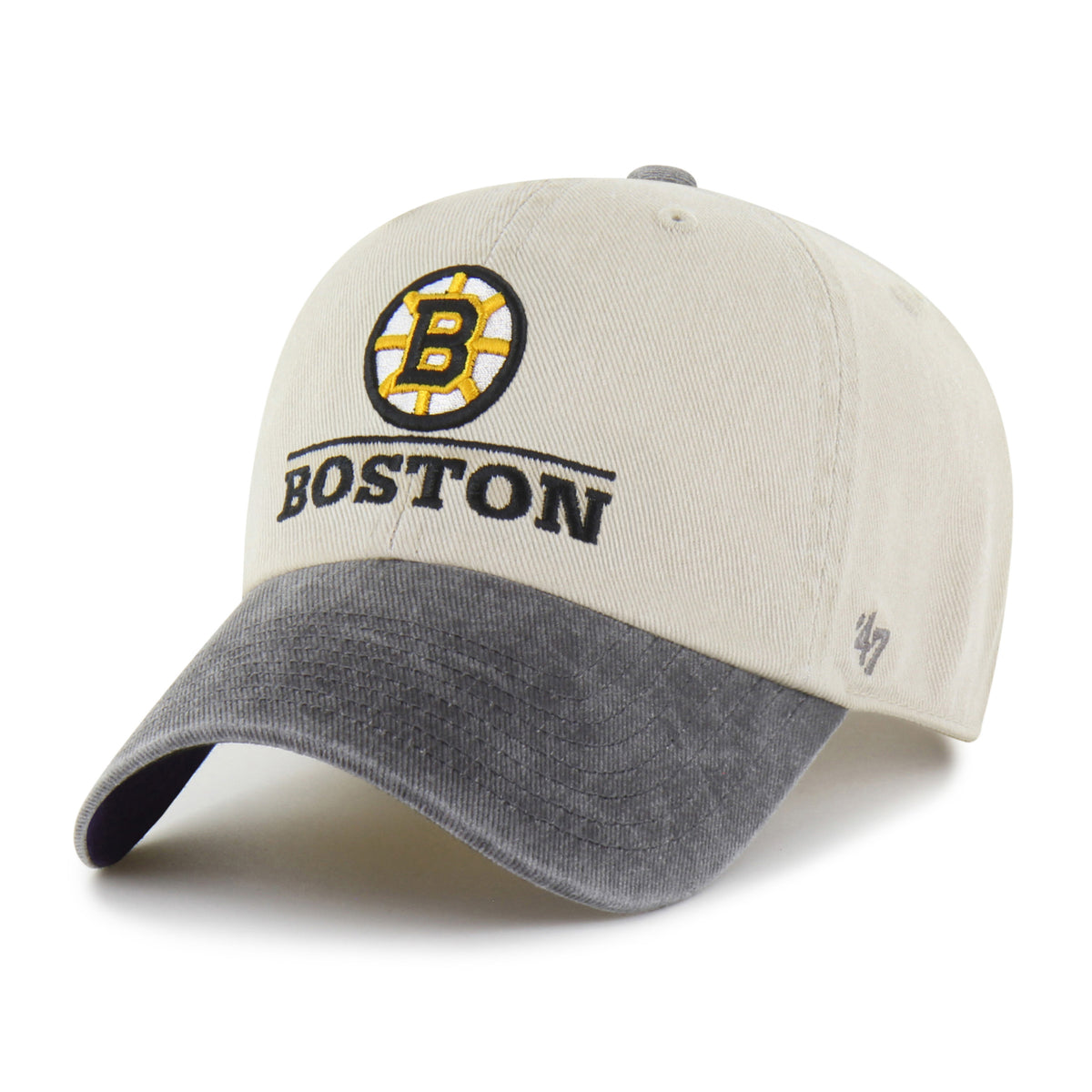 BOSTON BRUINS LOGO LINE TWO TONE '47 CLEAN UP
