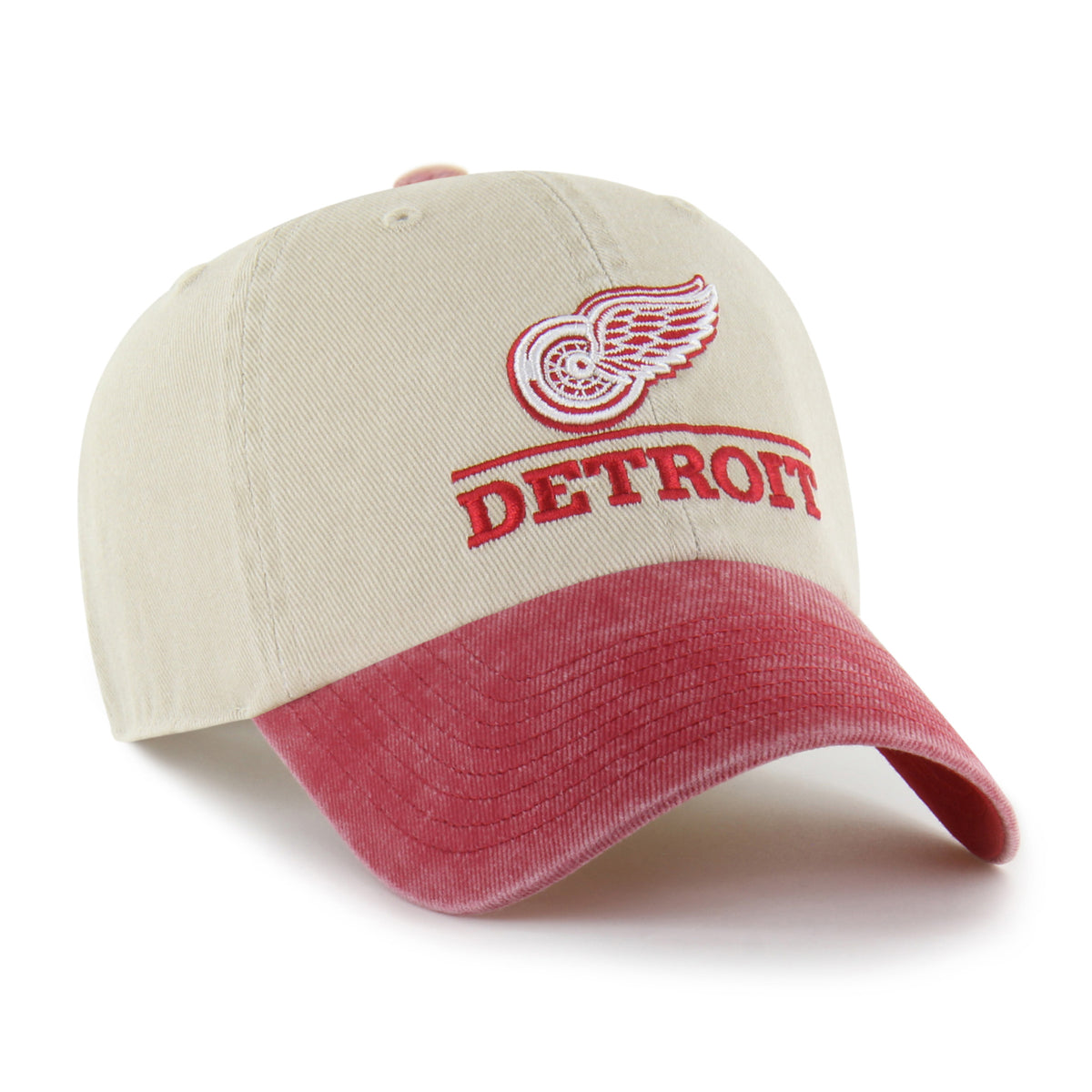 DETROIT RED WINGS LOGO LINE TWO TONE '47 CLEAN UP