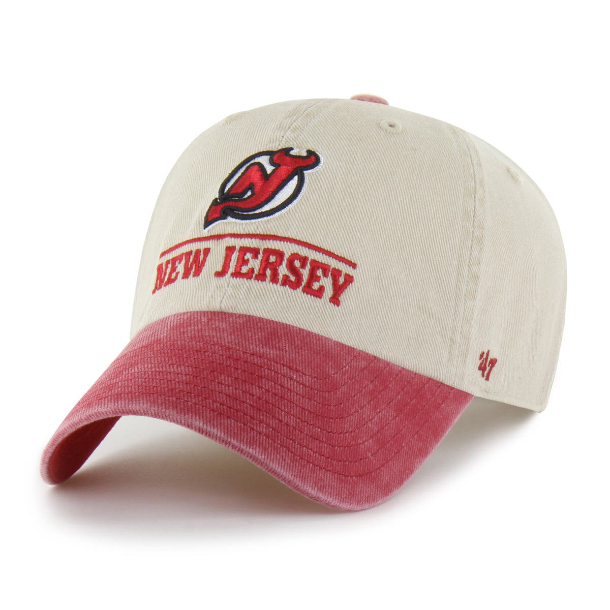 NEW JERSEY DEVILS LOGO LINE TWO TONE '47 CLEAN UP