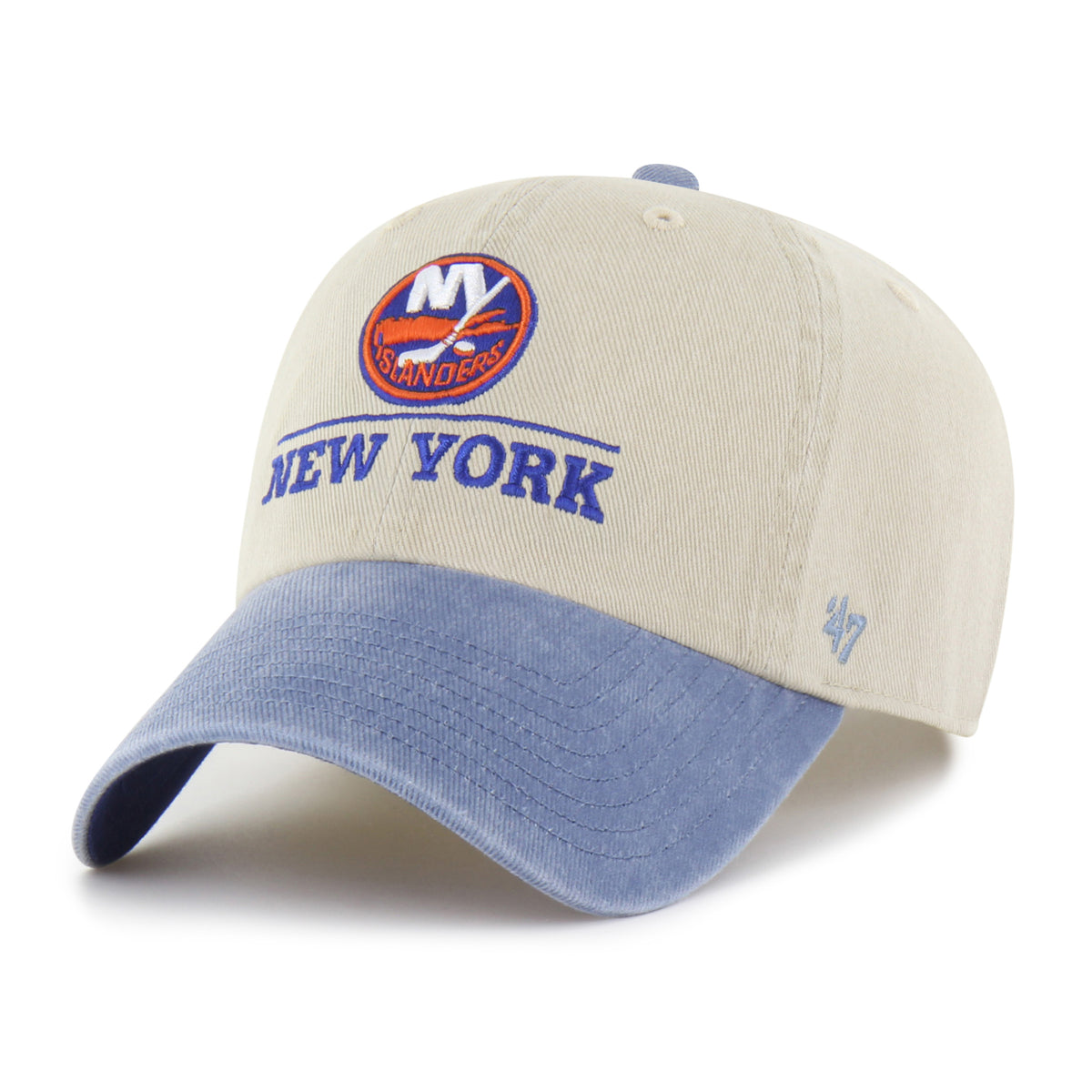 NEW YORK ISLANDERS LOGO LINE TWO TONE '47 CLEAN UP