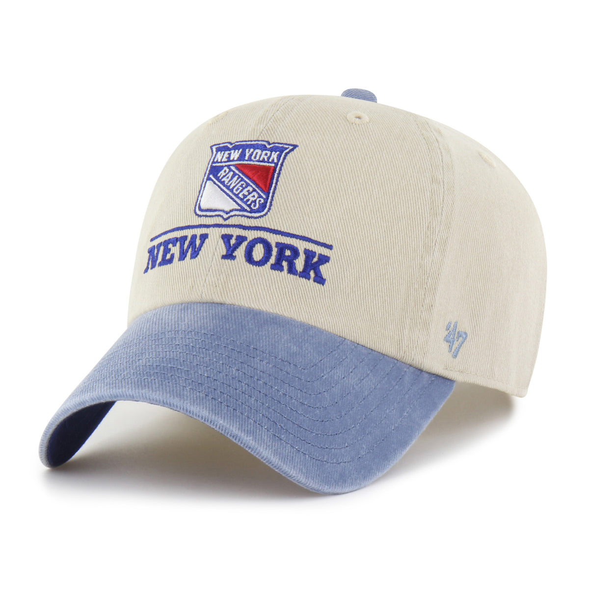 NEW YORK RANGERS LOGO LINE TWO TONE '47 CLEAN UP