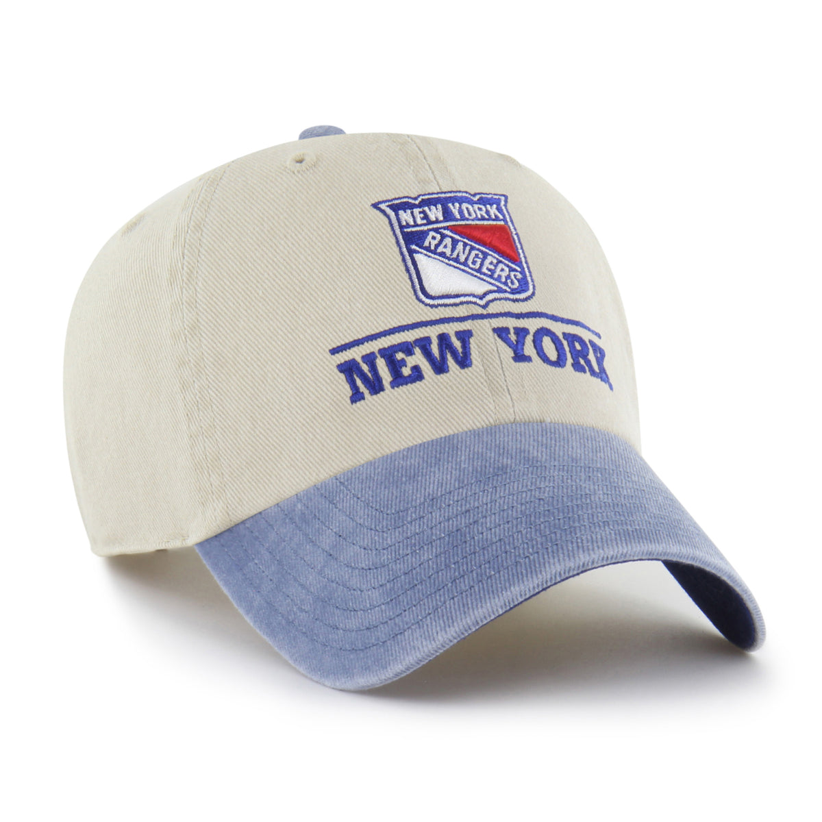 NEW YORK RANGERS LOGO LINE TWO TONE '47 CLEAN UP