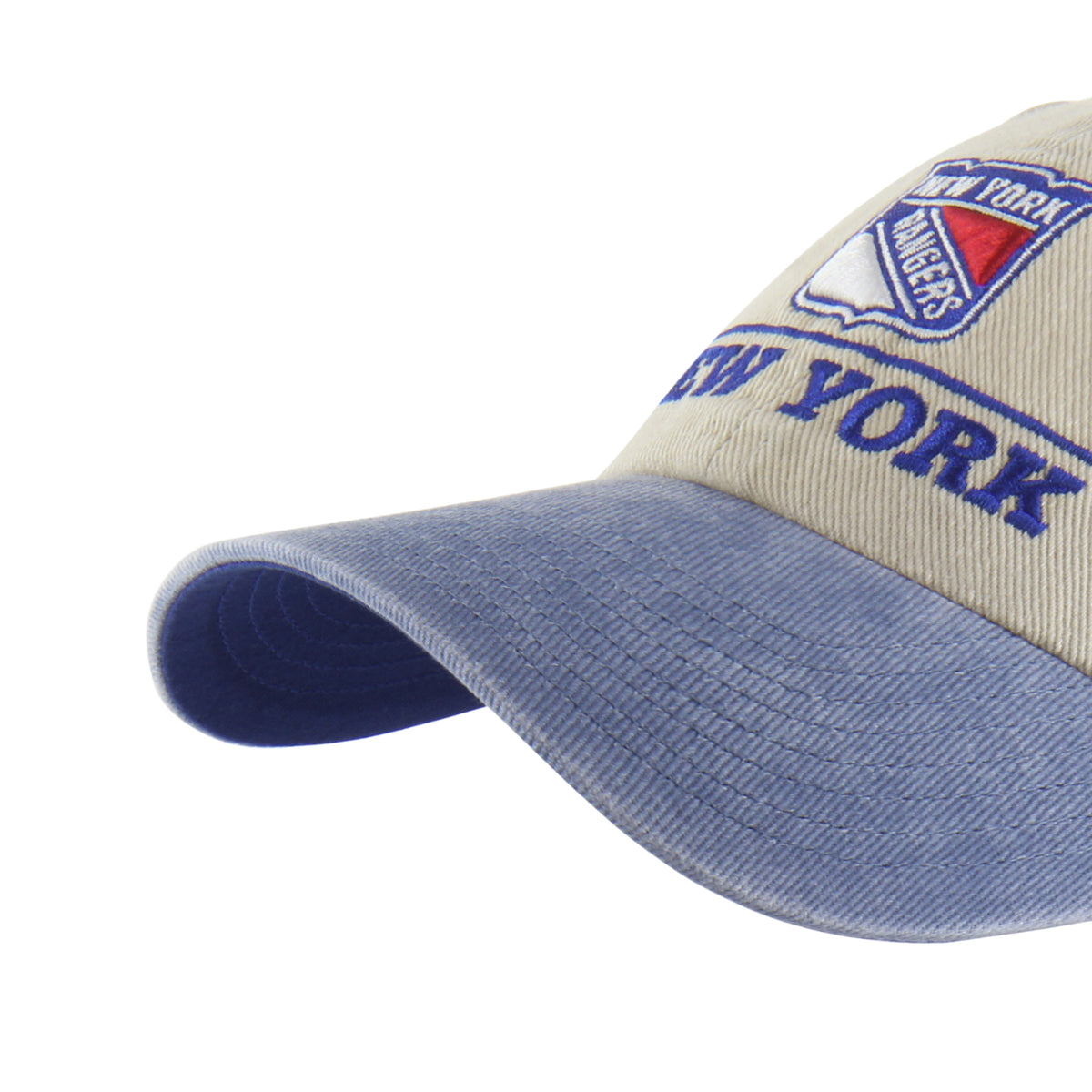NEW YORK RANGERS LOGO LINE TWO TONE '47 CLEAN UP