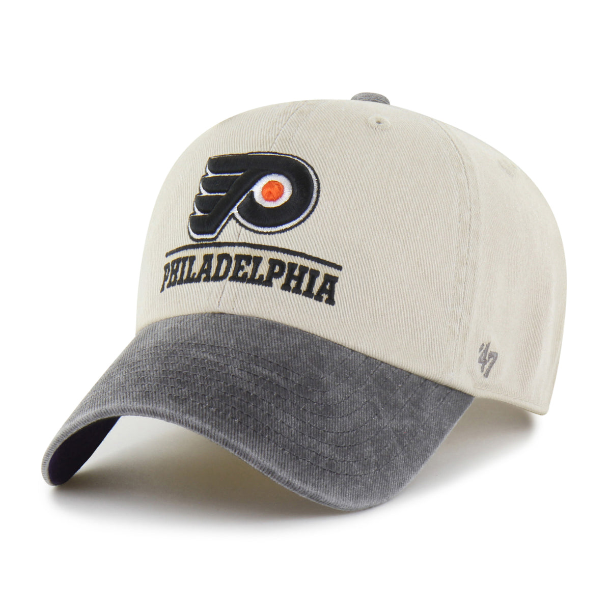 PHILADELPHIA FLYERS LOGO LINE TWO TONE '47 CLEAN UP