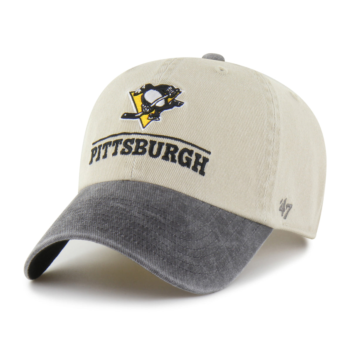 PITTSBURGH PENGUINS LOGO LINE TWO TONE '47 CLEAN UP