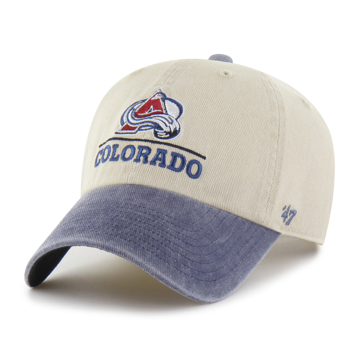 COLORADO AVALANCHE LOGO LINE TWO TONE '47 CLEAN UP