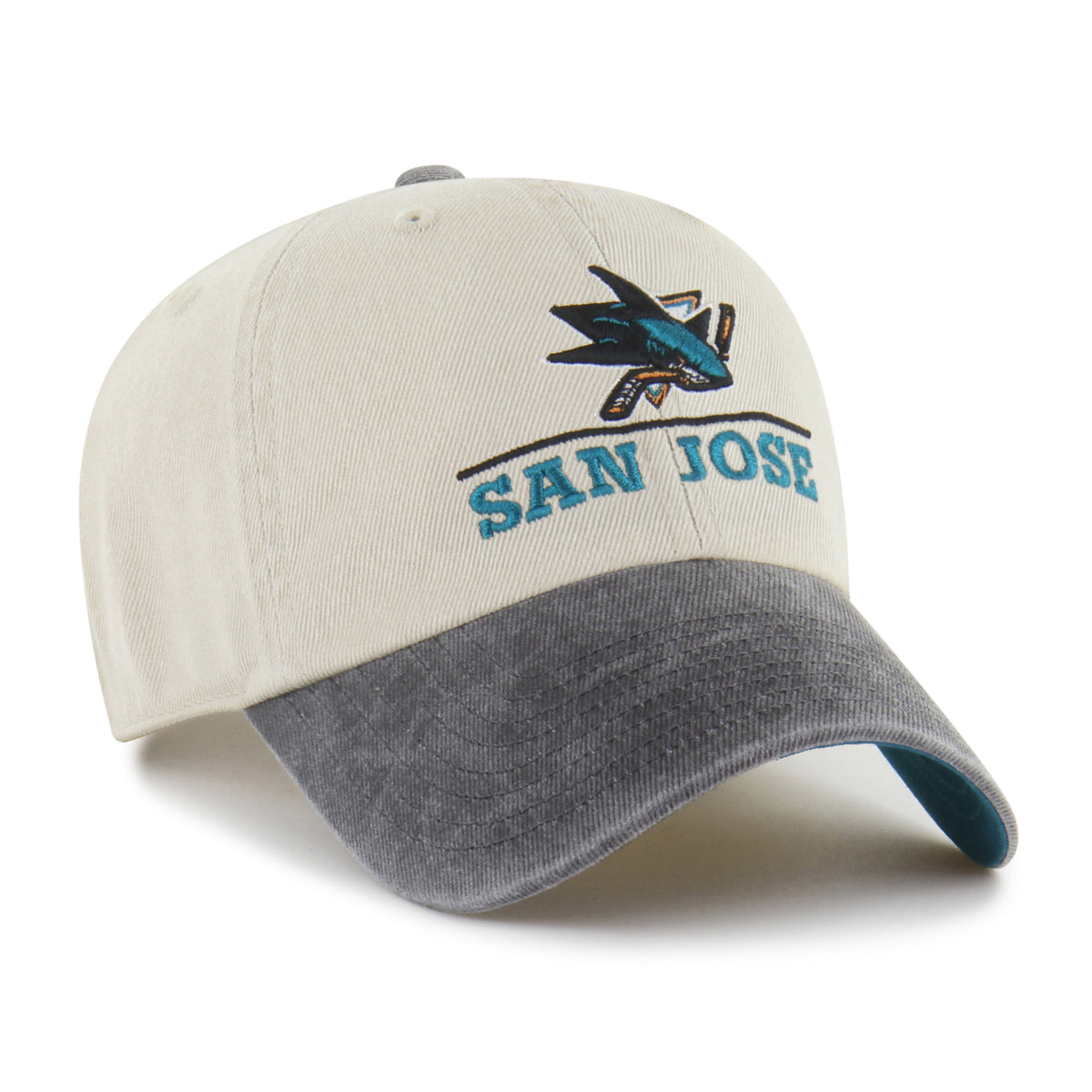 SAN JOSE SHARKS LOGO LINE TWO TONE '47 CLEAN UP