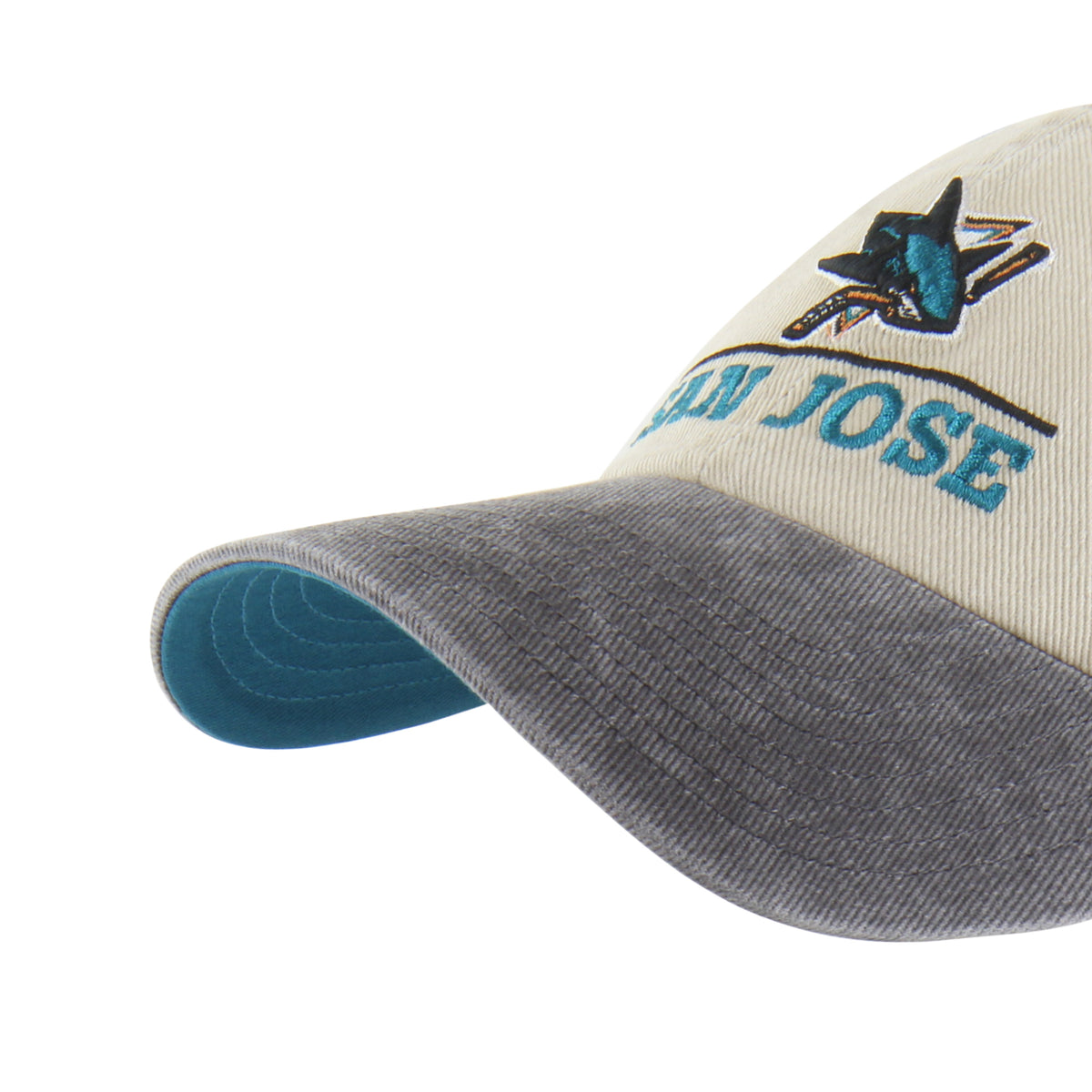 SAN JOSE SHARKS LOGO LINE TWO TONE '47 CLEAN UP