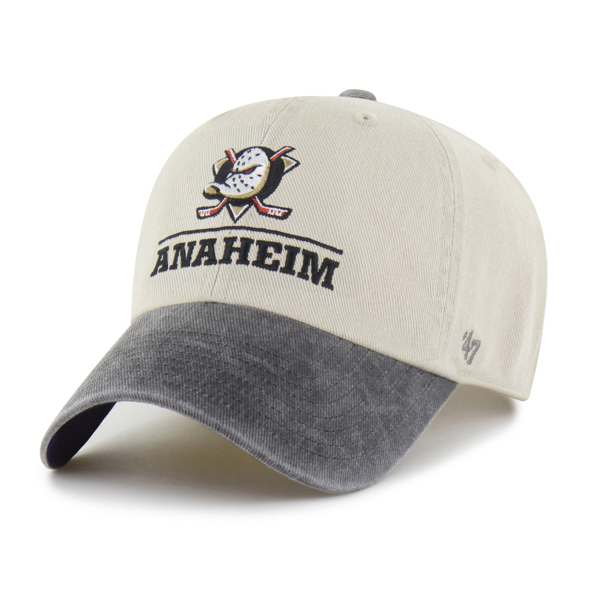 ANAHEIM DUCKS LOGO LINE TWO TONE '47 CLEAN UP