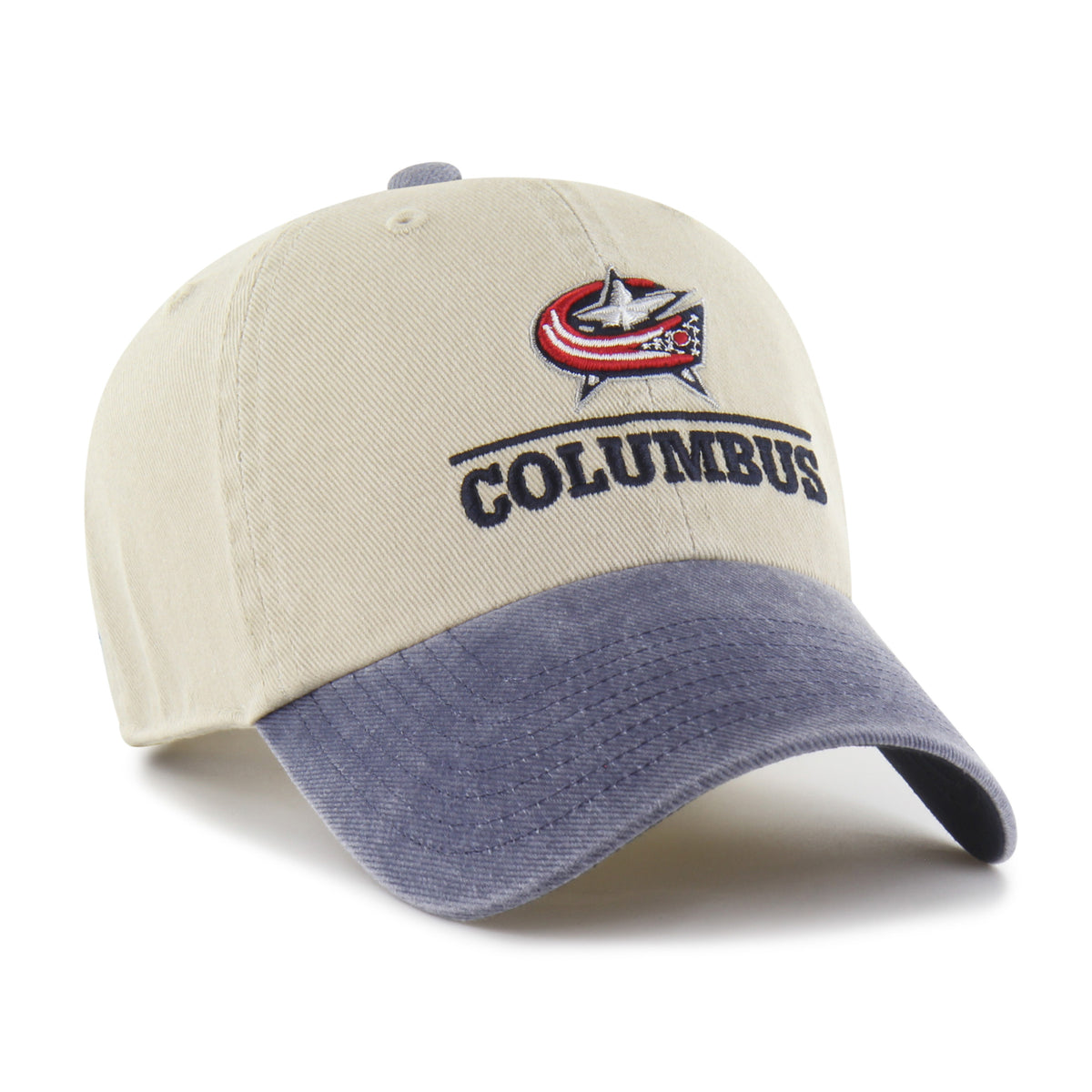 COLUMBUS BLUE JACKETS LOGO LINE TWO TONE '47 CLEAN UP