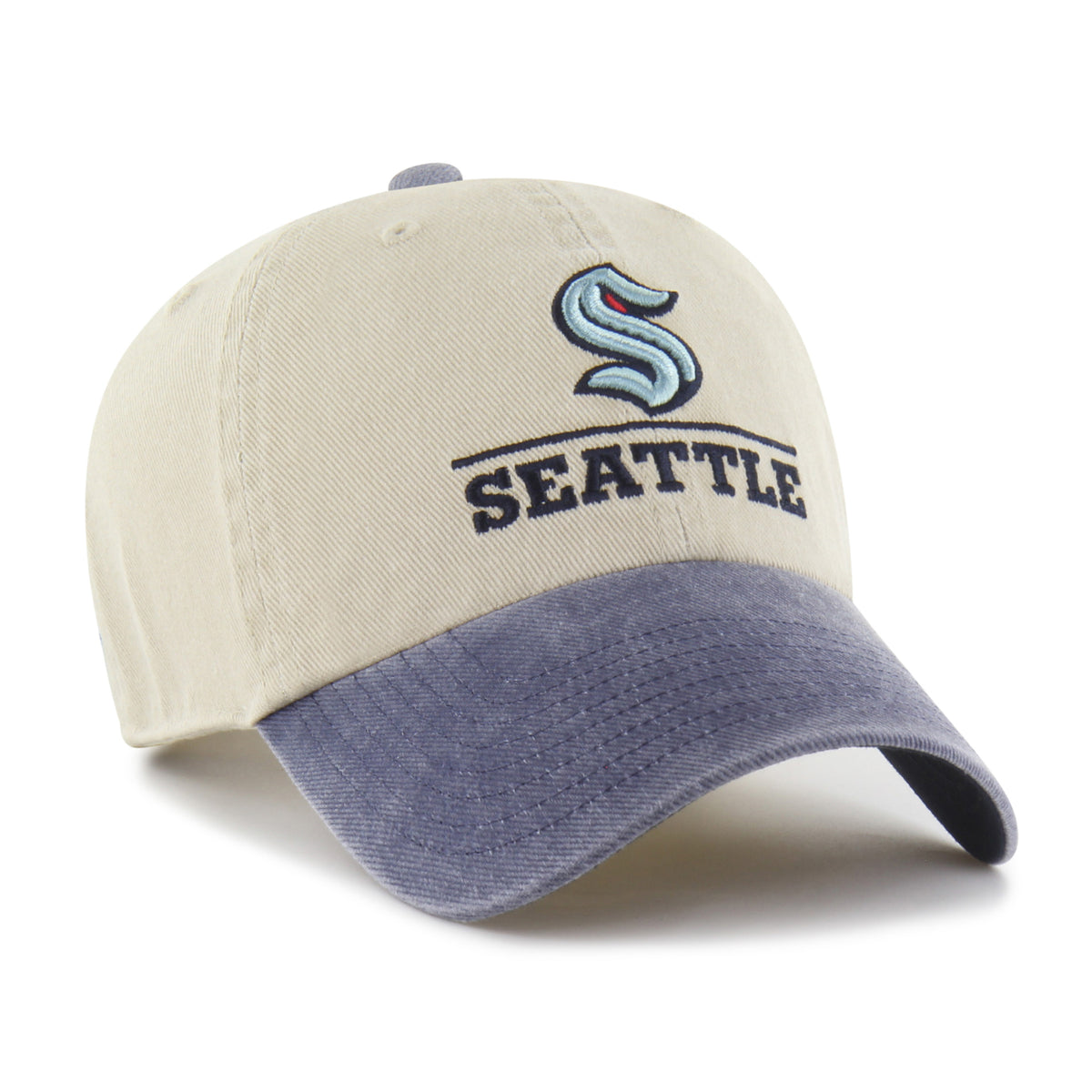 SEATTLE KRAKEN LOGO LINE TWO TONE '47 CLEAN UP
