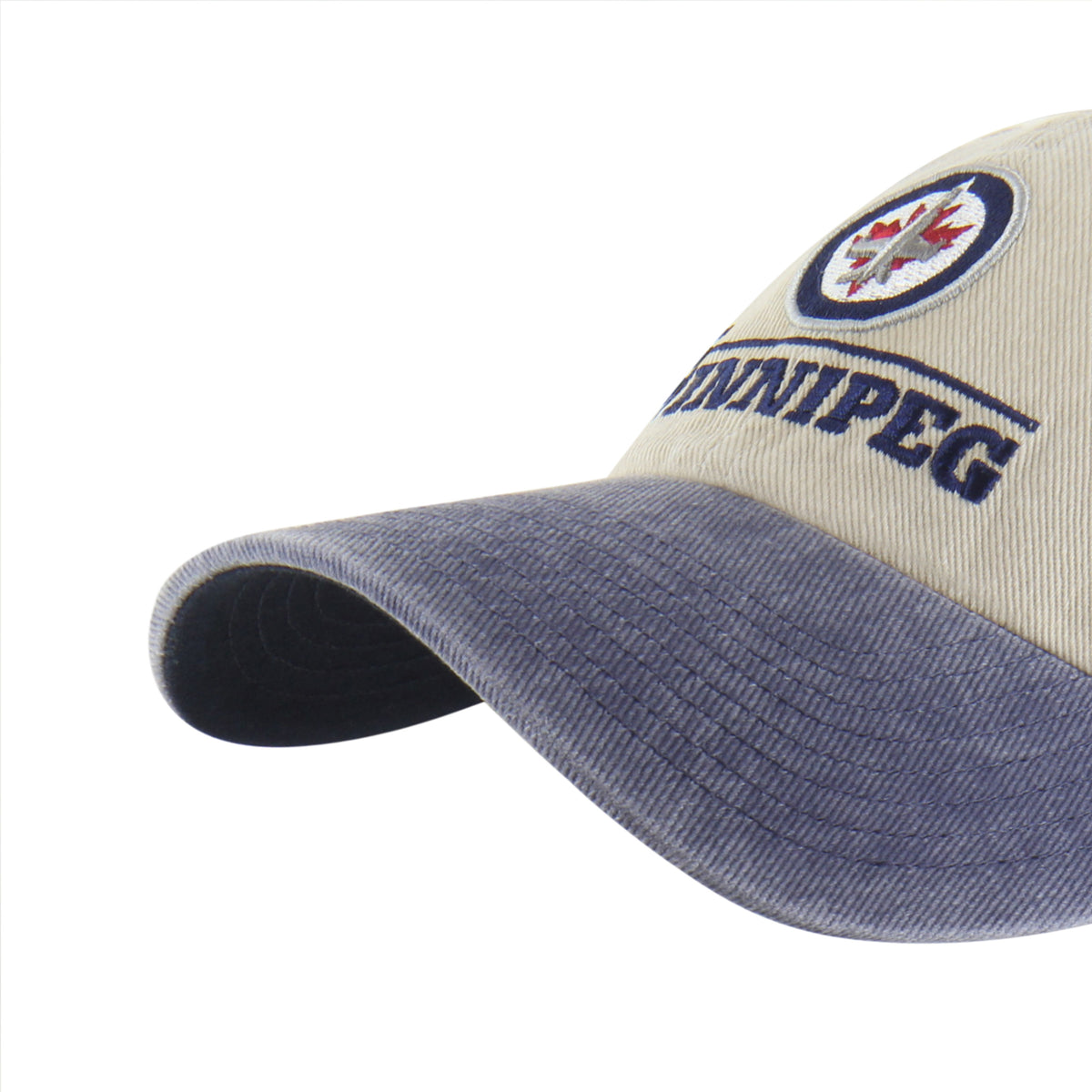 WINNIPEG JETS LOGO LINE TWO TONE '47 CLEAN UP