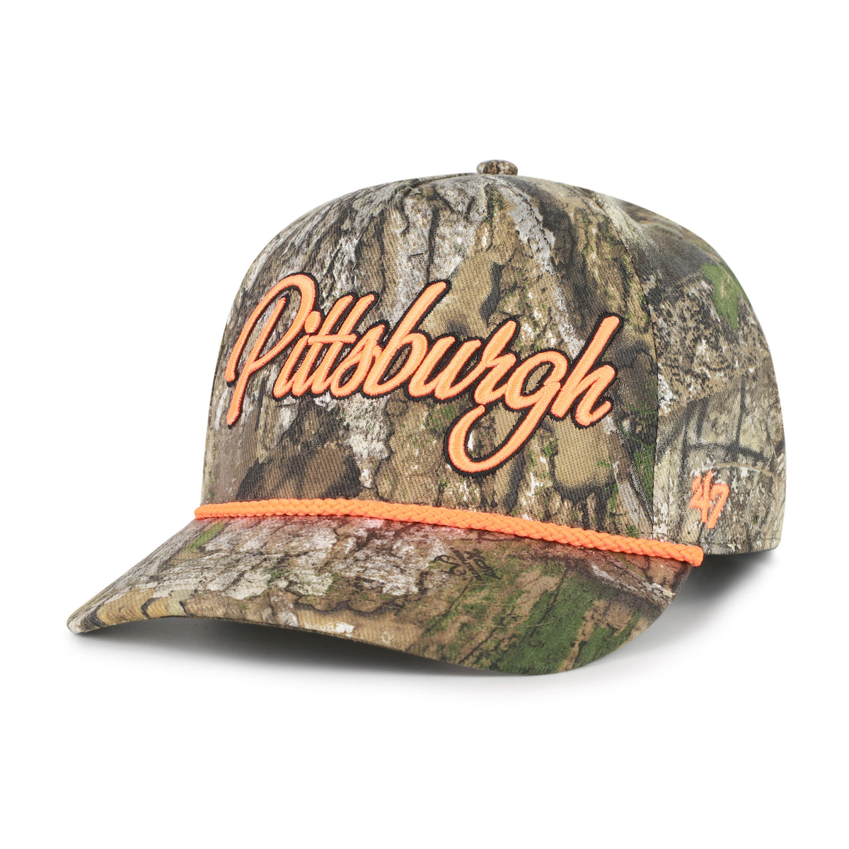 PITTSBURGH PENGUINS OVERHAND SCRIPT REALTREE '47 HITCH