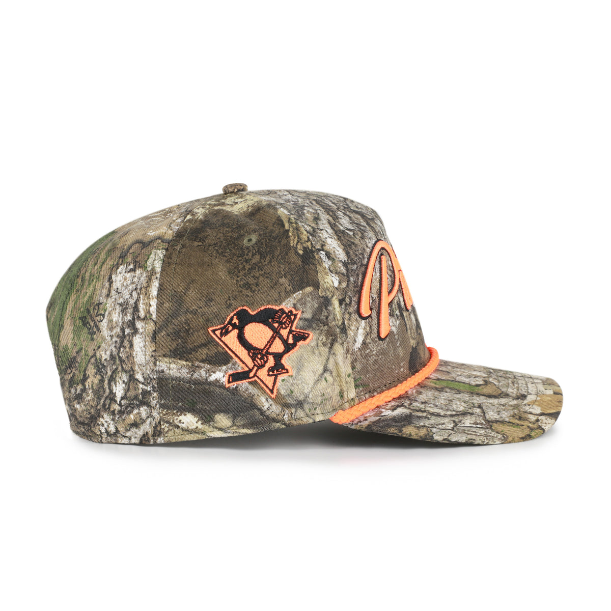 PITTSBURGH PENGUINS OVERHAND SCRIPT REALTREE '47 HITCH
