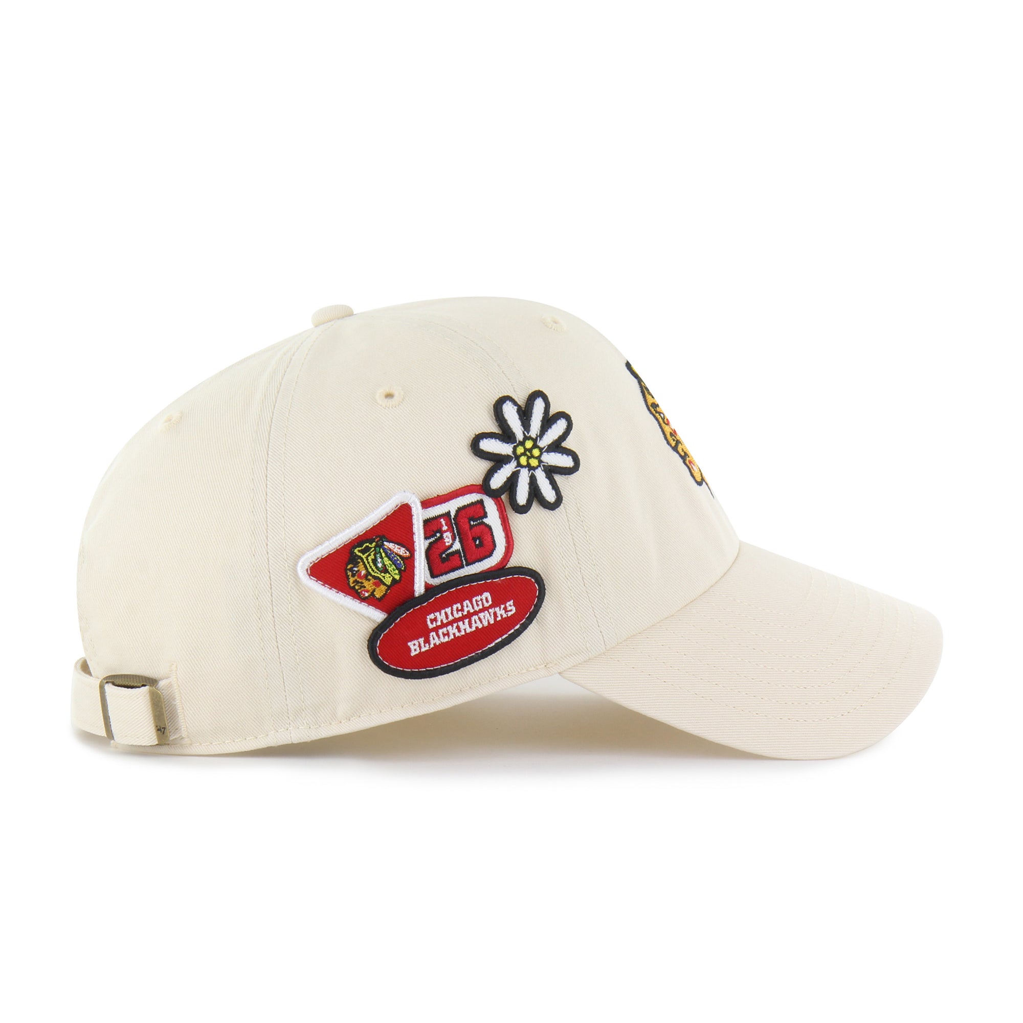 CHICAGO BLACKHAWKS BADGES '47 CLEAN UP