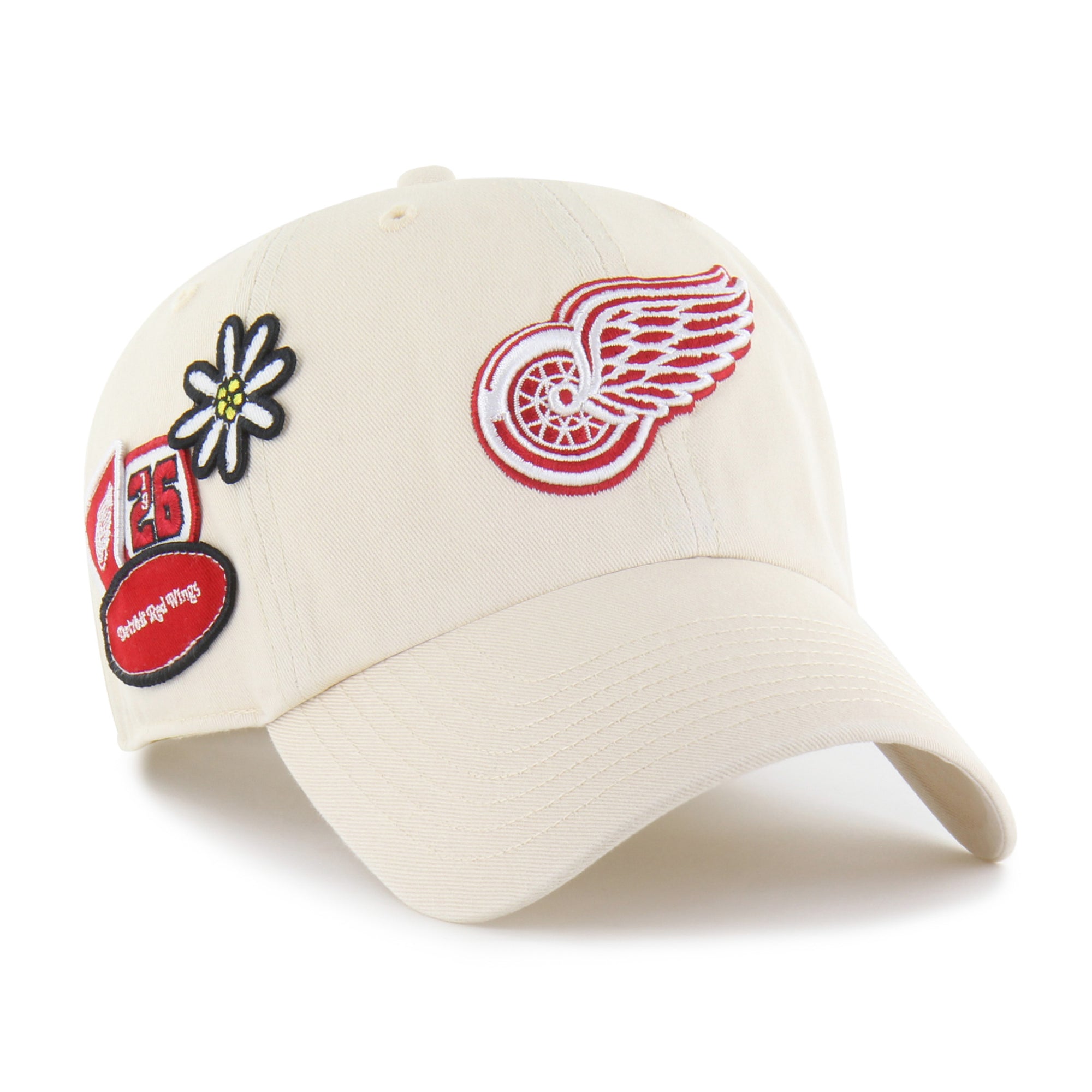 DETROIT RED WINGS BADGES '47 CLEAN UP