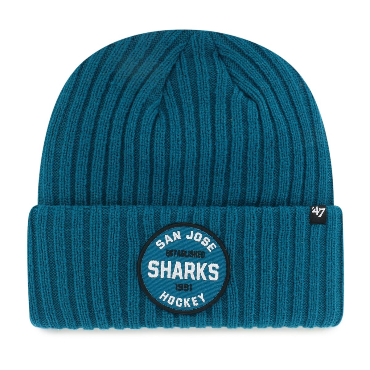 SAN JOSE SHARKS RIBBED SNOWDRIFT '47 CUFF KNIT