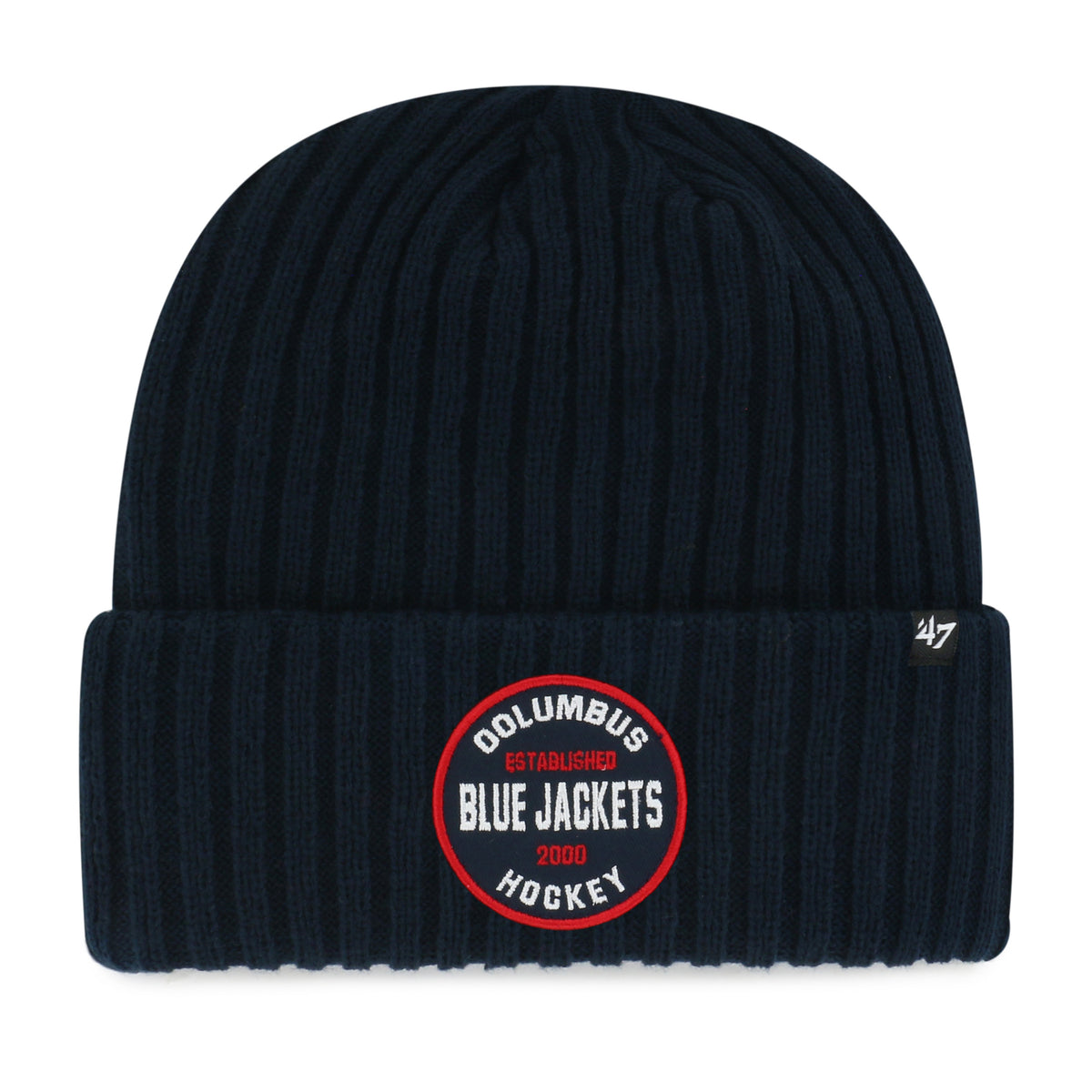 COLUMBUS BLUE JACKETS RIBBED SNOWDRIFT '47 CUFF KNIT