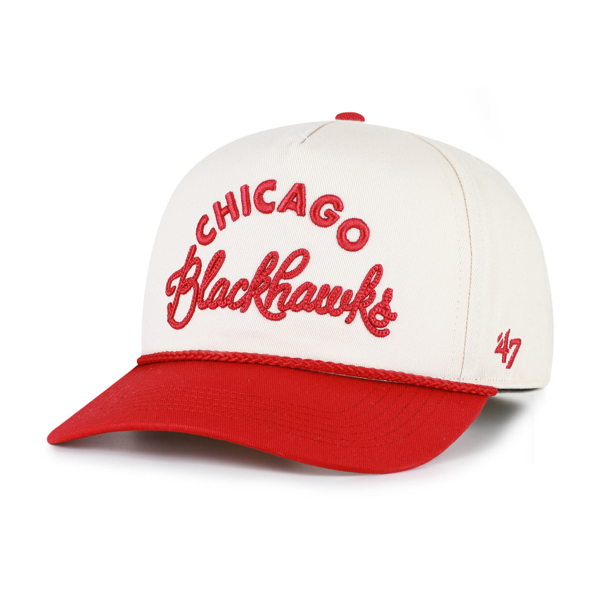 CHICAGO BLACKHAWKS ROPE SCRIPT '47 HITCH RF RELAXED FIT
