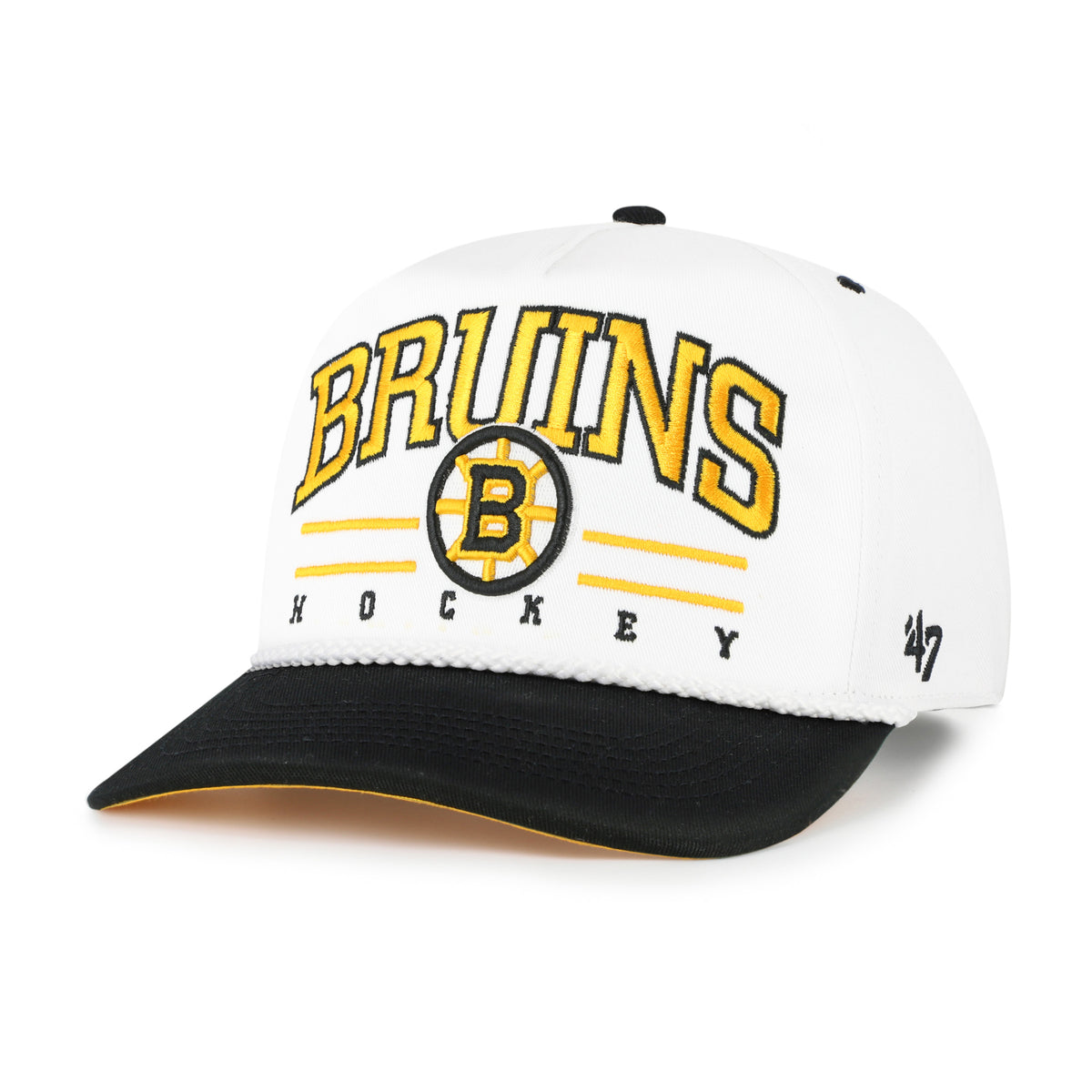 BOSTON BRUINS ROSCOE ROPE TWO TONE '47 HITCH