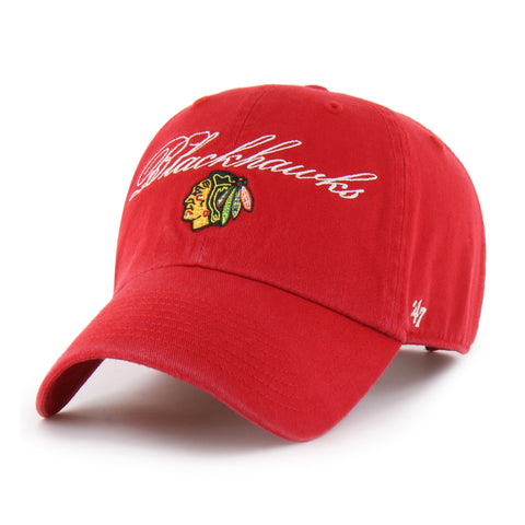 CHICAGO BLACKHAWKS SCRIPT '47 CLEAN UP