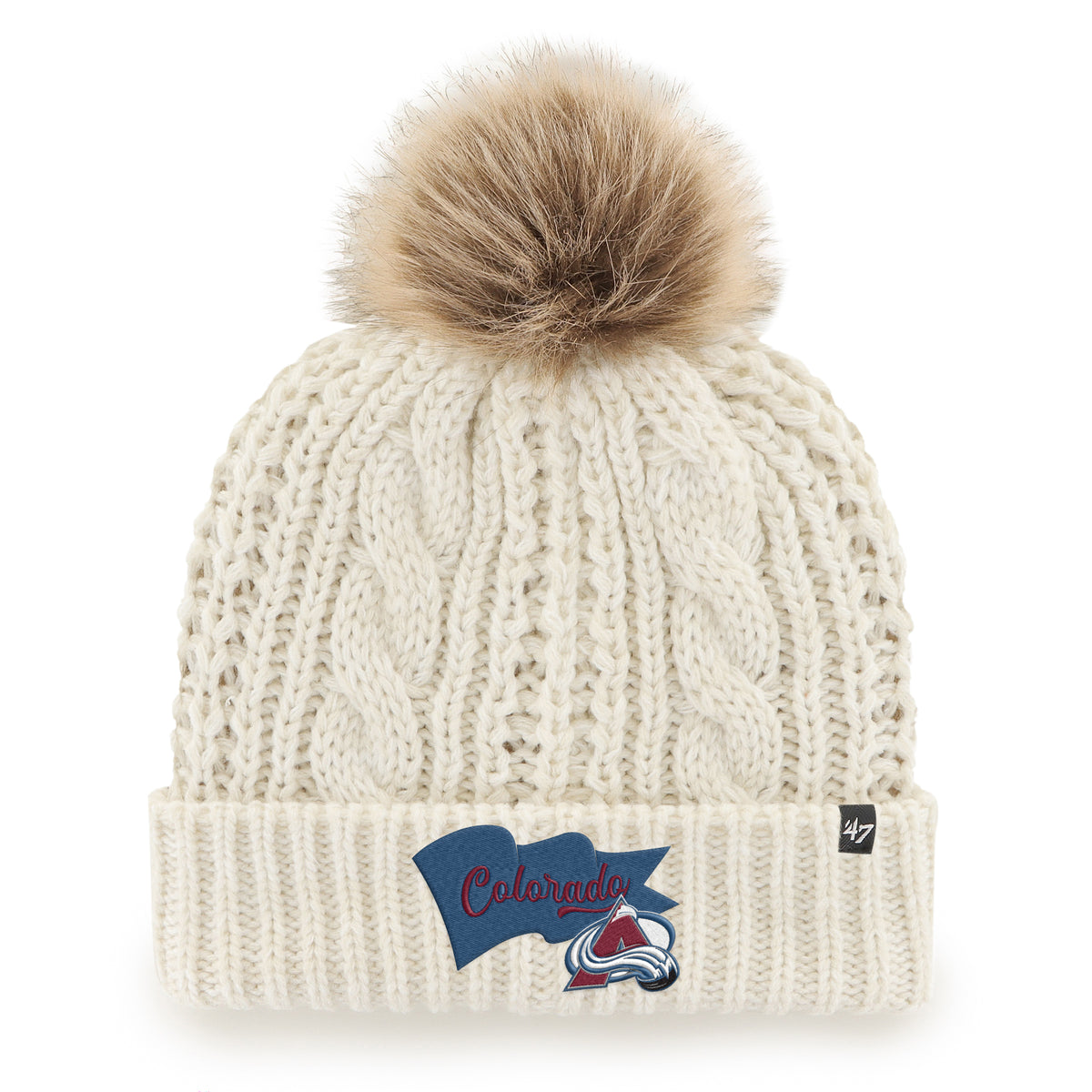 COLORADO AVALANCHE WAVE BANNER '47 MEEKO CUFF KNIT WOMENS