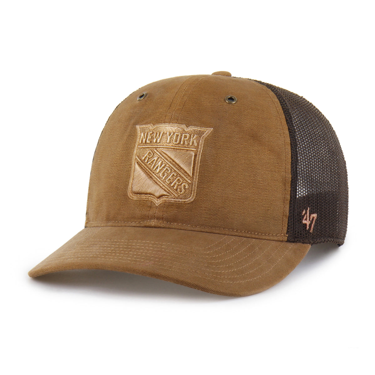 NEW YORK RANGERS CARHARTT DYED '47 TRUCKER RF RELAXED FIT