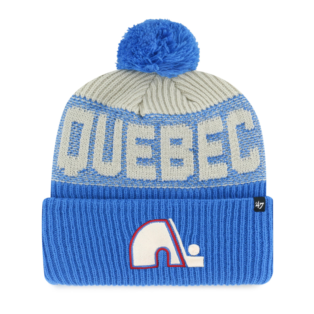 QUEBEC NORDIQUES VINTAGE BONE CHILL '47 CUFF KNIT